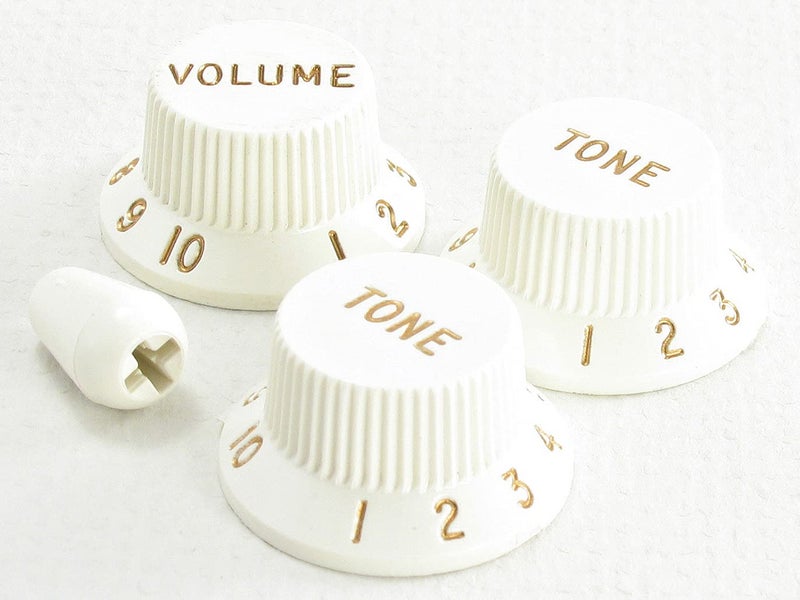 ToneShaper Fender Knob Set Strat Parchment