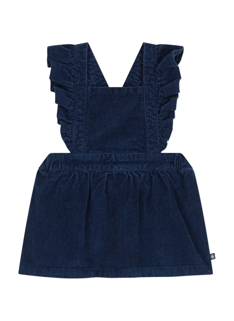 Petit Bateau Babies' sleeveless velour dress