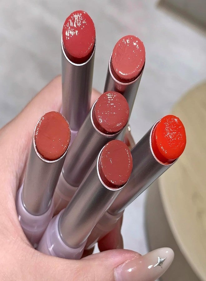 Cappuvini Flower Butterfly Secret Lip Balm | Ultra Glossy Finish | Lightweight Moisturizer for Dry Lips | Cute Floral Packaging with Peach, Grapefruit & Rose Tea Colors | Long Lasting Hydration & Lip Care | High Shine Glossy Texture | Perfect for Women Makeup & Special Occasions (03# Red Guava, 3.2g) - Image 1