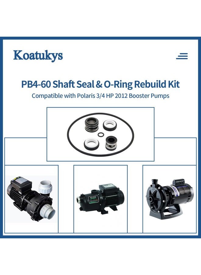 Koatukys PB4-60 Riser Pump Shaft Seal and O-Ring Rebuild Kit Replacement for Polaris 3/4 hp Pre 2012 Pool Pump - Image 5