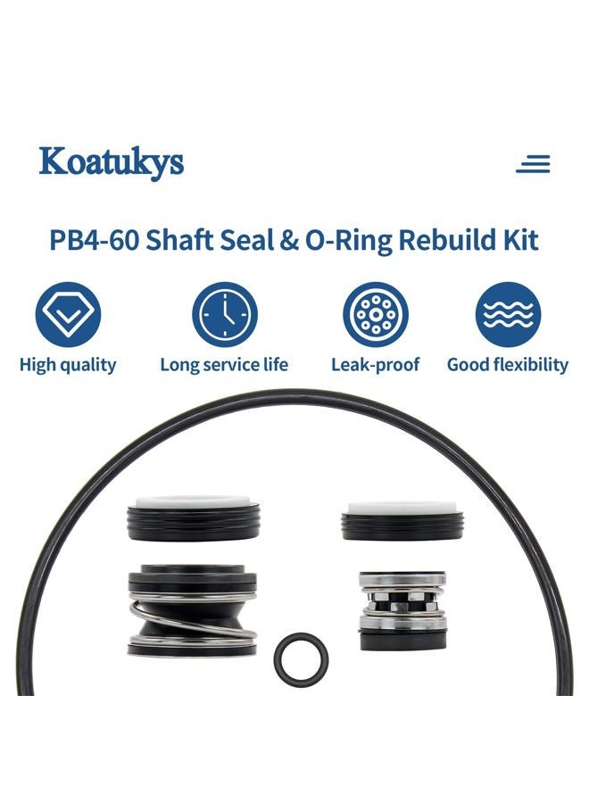 Koatukys PB4-60 Riser Pump Shaft Seal and O-Ring Rebuild Kit Replacement for Polaris 3/4 hp Pre 2012 Pool Pump - Image 4