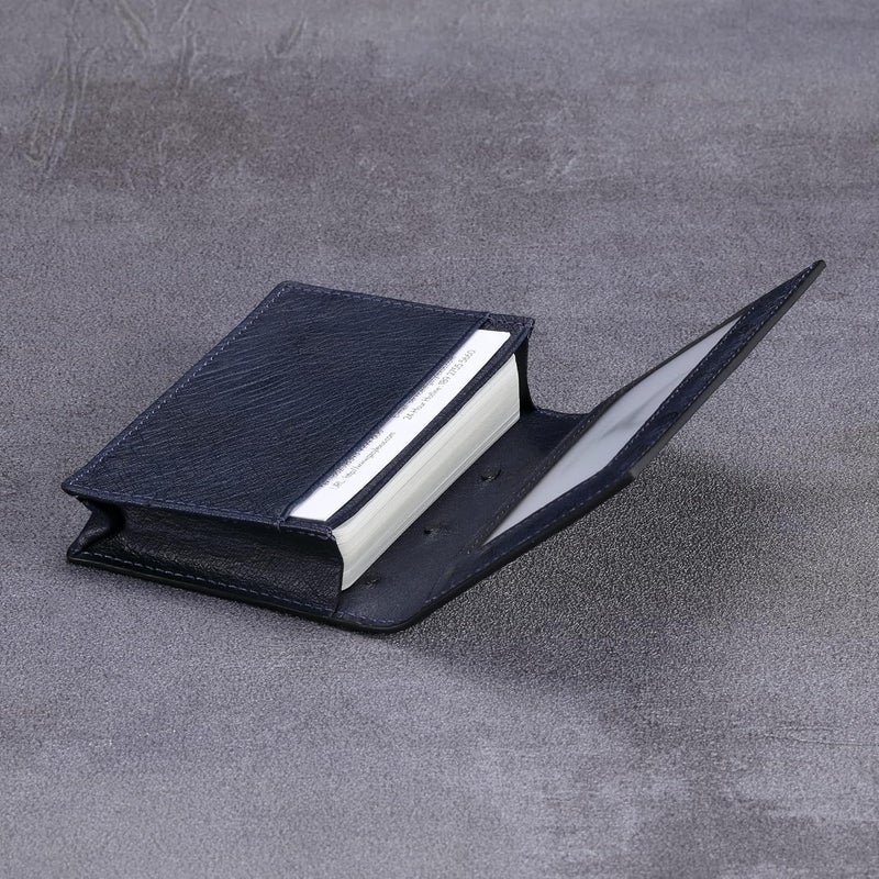 HISCOW Leather Business Card Case Holder for Men & Women, Italian Calfskin - Image 4