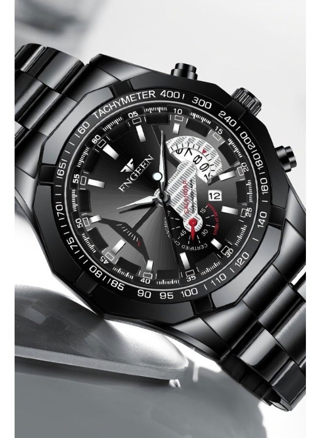 FNGEEN Watch For Men,Quartz Business Watches Men'S Wrist Watches Waterproof Watches For Men Digital Simple Elegant Watches - Image 2
