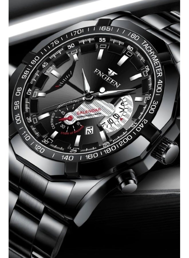 FNGEEN Watch For Men,Quartz Business Watches Men'S Wrist Watches Waterproof Watches For Men Digital Simple Elegant Watches - Image 5