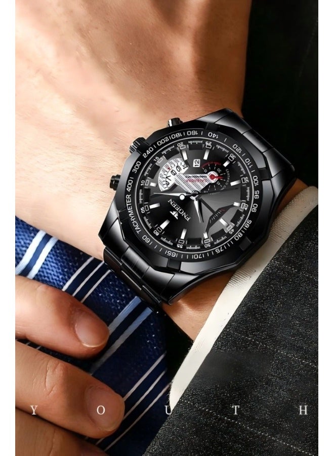 FNGEEN Watch For Men,Quartz Business Watches Men'S Wrist Watches Waterproof Watches For Men Digital Simple Elegant Watches - Image 3