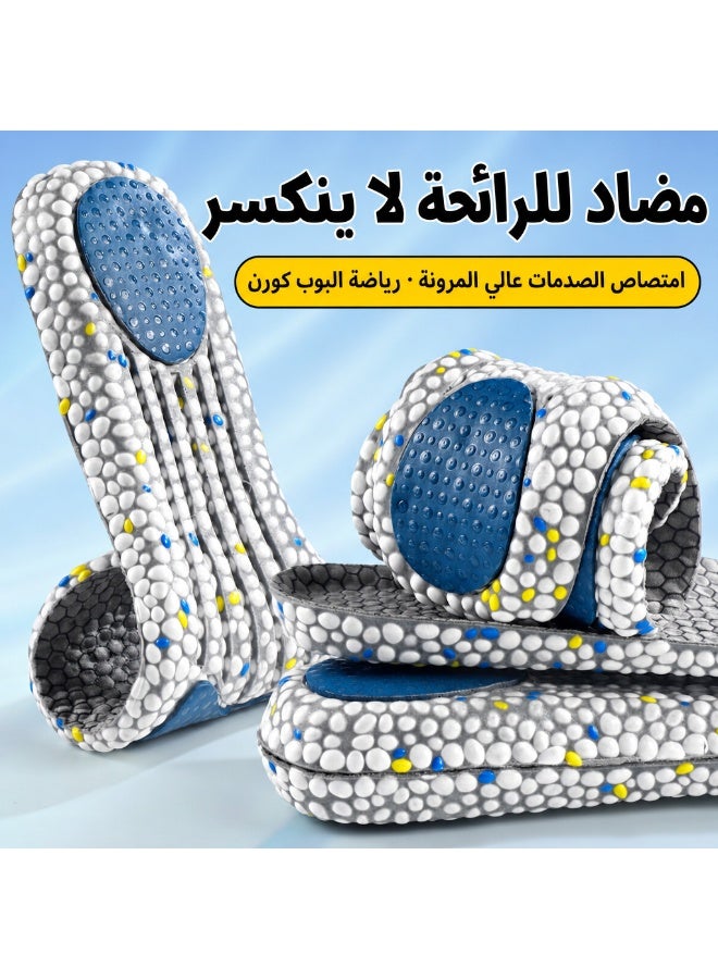 KINGMAZI Shoe insoles cut-to-fit, anti-odor, breathable and moisture-wicking, high elasticity, shock-absorbing pad, comfortable massage for feet, non-slip – suitable for men and women. - Image 1