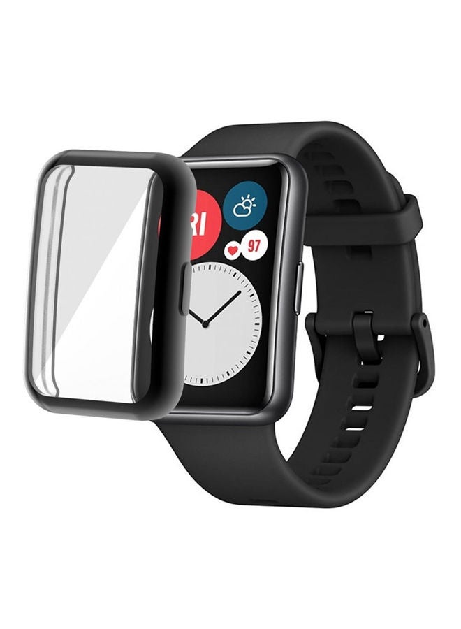 Beauenty Huawei Watch Fit Case. Strap Tpu Silicon Universal Screen Protector Bumper Protective Cover Huawei Watch Fit Full Cover Screen Protector Clear - Image 1