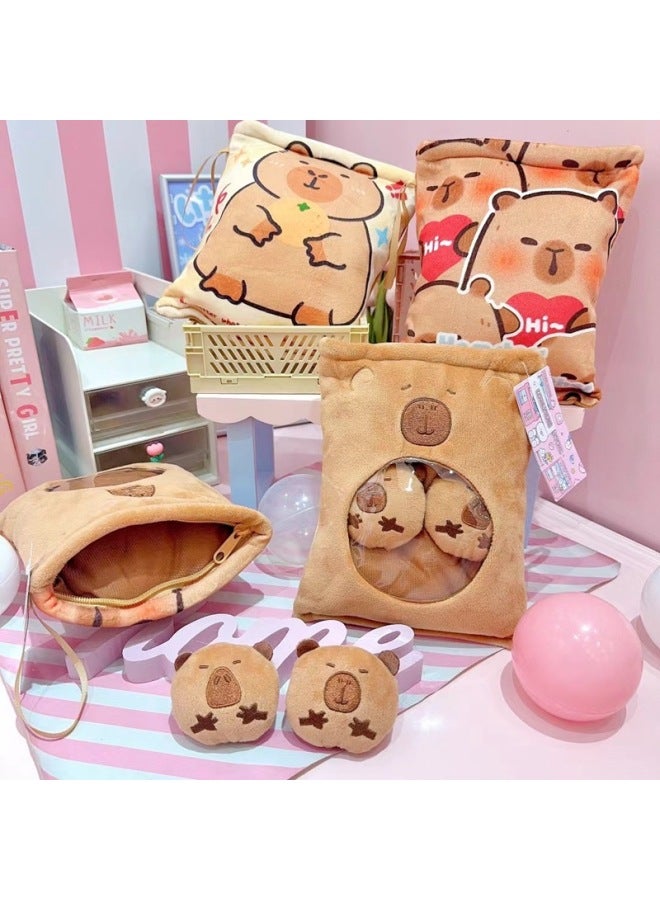 8 Inch Doll Machine Doll Expression Package Explosions Cute Capybara King Video Game City Plush Toy Doll-Specifications:Section 7, About 20CM, Orders In Multiples Of 12 Per Pack-Color:As Shown In The Figure, The Order Is Placed In Multiples Of 12 For A Single Option.