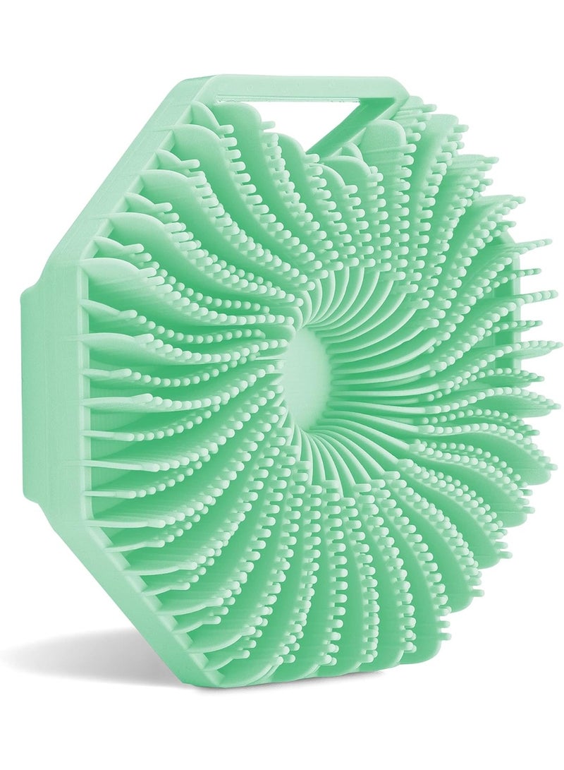 Excefore Antimicrobial Silicone Body Scrubber for Sensitive Skin, Eco-Friendly, Lathers Well, and Charcoal-Infused for a Deep Clean,Get Softer, Healthier Skin - Image 1