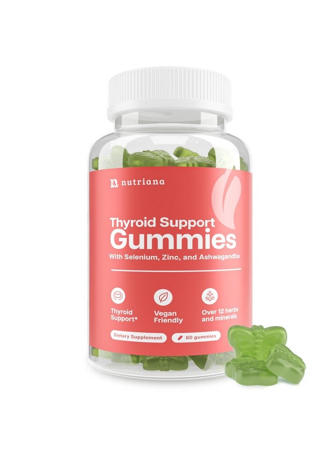 Nutriana Thyroid Support Gummies - Selenium Supplement & Iodine Supplements for Thyroid Support - Energy Booster for Women and Men - Hypothyroidism Supplements with Metabolism Support - Image 1