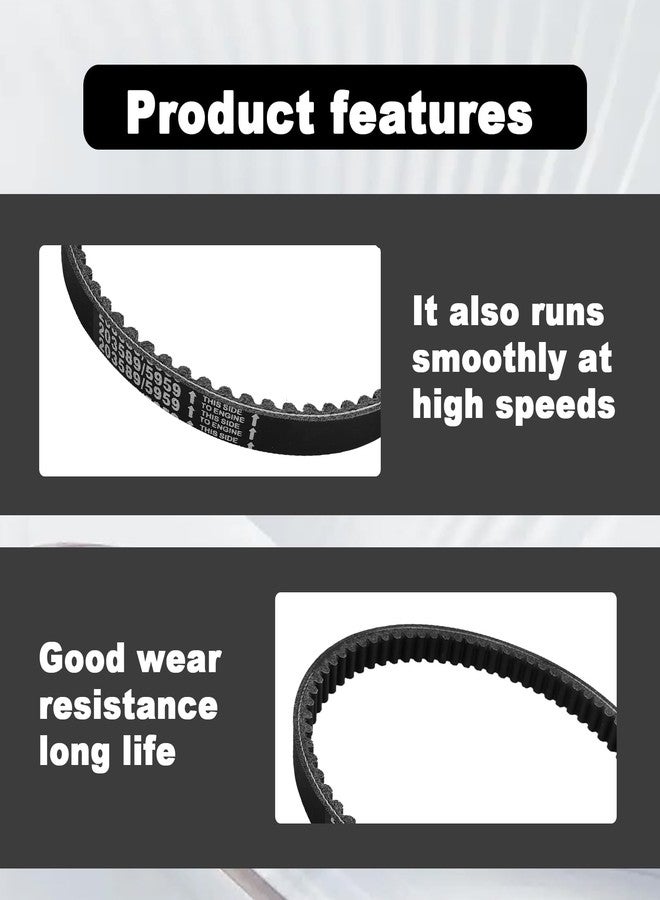 NOTISH 30 Series Go Kart Drive Belt KT196 Drive Belt Replacement for Manco 5959 Comet 203589 Murray 12-8487 Belt - Image 2