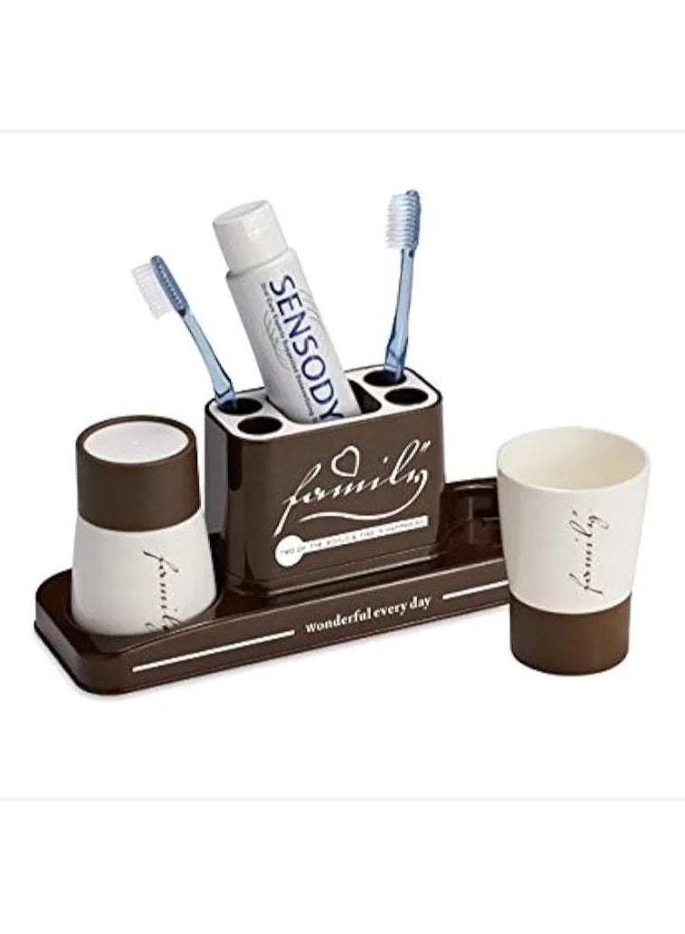 منظم معجون الأسنان وحامل فرشاة الأسنان - Image 1