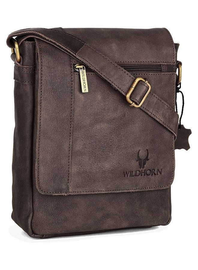 WildHorn Genuine Leather Side Bag for Men | Stylish, Spacious & Durable | Perfect for Daily Use & Travel | Adjustable Strap | 1-Year Warranty - Image 2