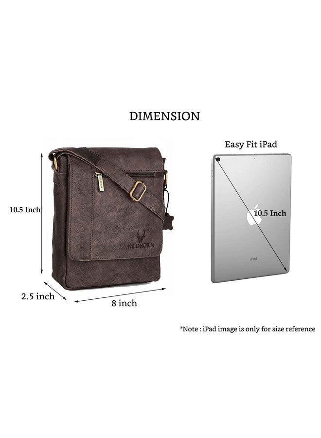 WildHorn Genuine Leather Side Bag for Men | Stylish, Spacious & Durable | Perfect for Daily Use & Travel | Adjustable Strap | 1-Year Warranty - Image 3
