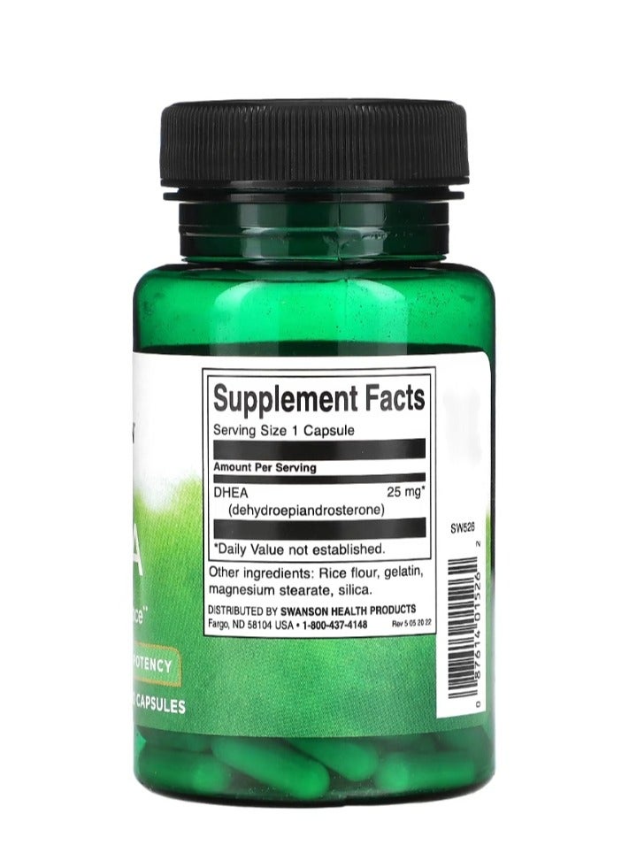 سوانسون DHEA عالي الفعالية 25 مجم 120 كبسولة - Image 2