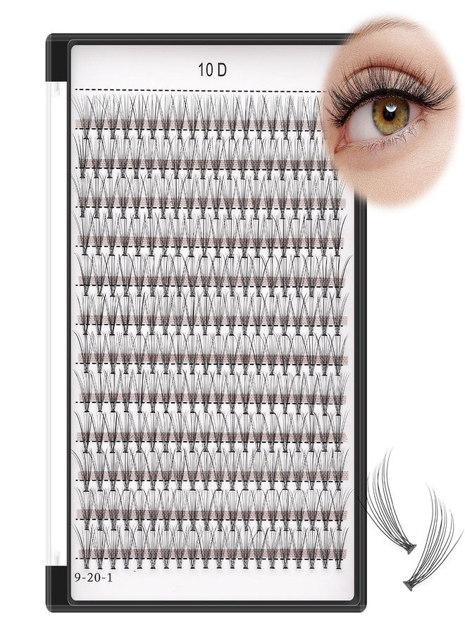 Bodermincer 240 Bundles D Curl 10D 0.1mm Thickness Individual Eyelash Extensions eyelashes Cluster Lashes Natural False Eyelashes Bundles (20mm) - Image 5
