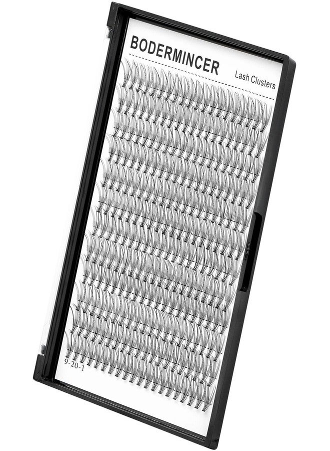 Bodermincer 240 Bundles D Curl 10D 0.1mm Thickness Individual Eyelash Extensions eyelashes Cluster Lashes Natural False Eyelashes Bundles (20mm) - Image 1