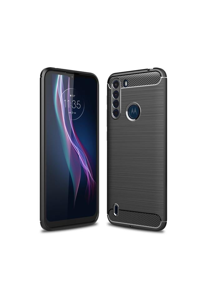 جرين تايجر حافظة لهاتف موتورولا ون فيوجن مصنوعة من ألياف الكربون (أسود) - Image 1