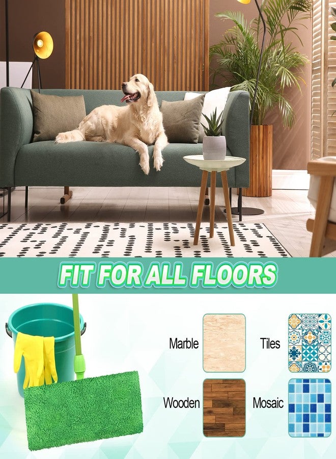 Nuogo 16 Packs Reusable Mop Pads Floor Sweeper Mopping Refills Household Cleaning Tools Wet Mopping Cloths for Wet and Dry Use, Compatible with Swiffer Sweeper Mops, Mop is Not Included (Green) - Image 5