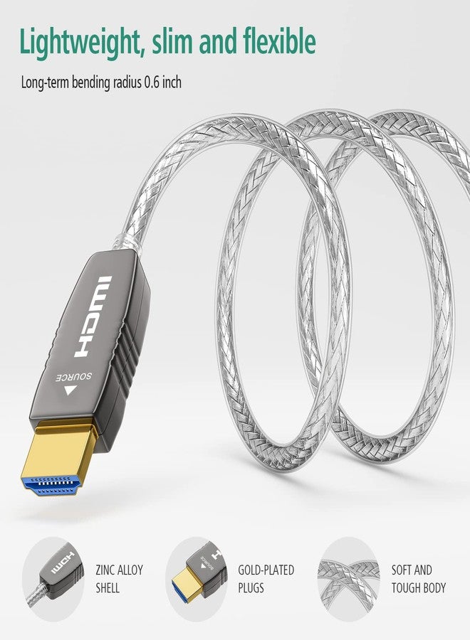 RUIPRO Crystal 8K HDMI Ultra High Speed Latest 2.1b Certified Fiber Optic Cable 7.6m 8K60Hz 4K120Hz 48Gbps eARC HDR HDCP2.3 for RTX4080/4090/3080/3090 Xbox PS5 AVR Projector LG/Samsung/Sony - Image 5