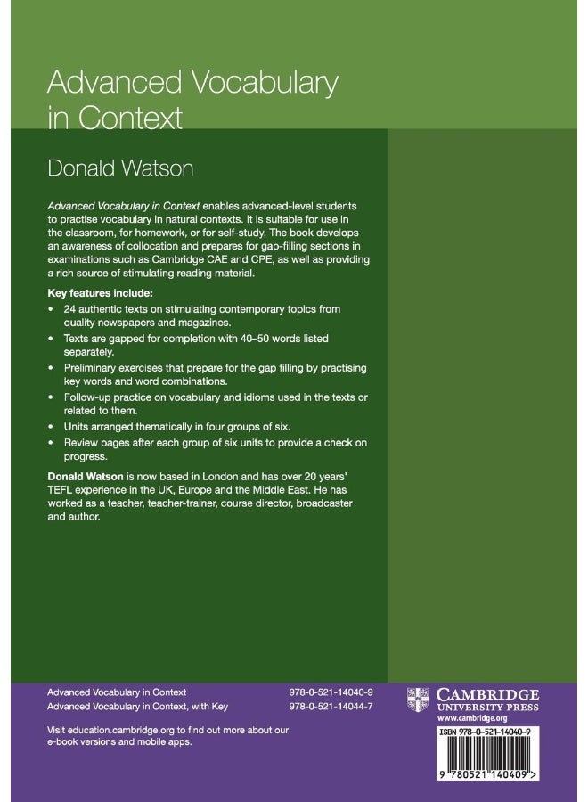 Cambridge University Press Advanced Vocabulary in Context - Image 2