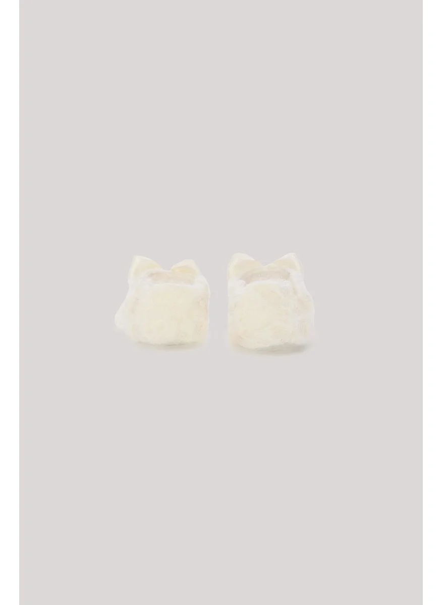 Gb Baby Girls Ecru Booties