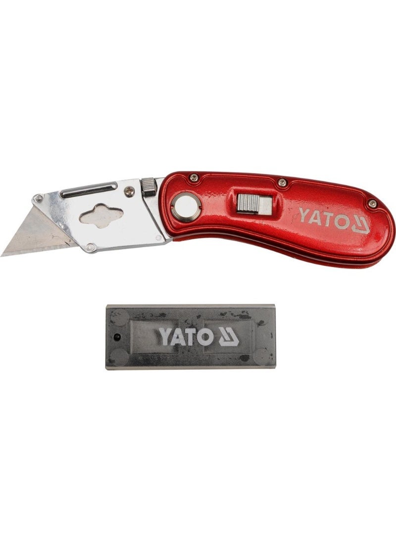 YATO Folding Lock-Back Utility Knife 61X33X0.5mm YT-7534
