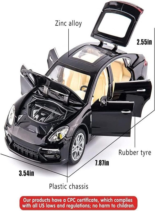 QQ Show سيارة لعبة QQ Show Play Boy 1:32 Porsche Panamera مصنوعة من سبيكة معدنية مصبوبة، تعمل بنظام السحب للخلف، مزودة بأبواب قابلة للفتح وإضاءة وموسيقى، مناسبة للأطفال (متعددة الألوان). - Image 4