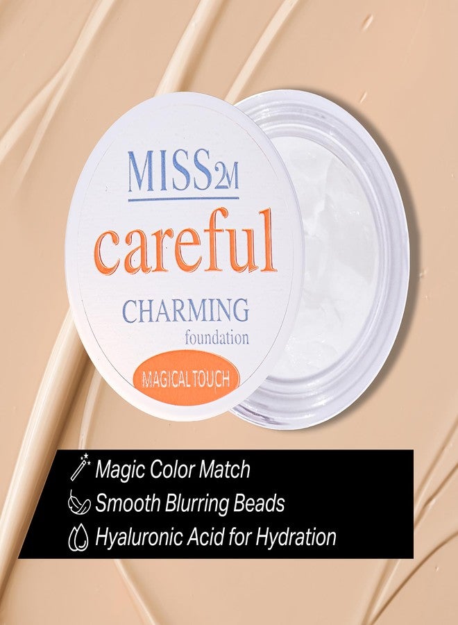 ميس تو ام كريم أساس MISS2M Careful Magic لتغيير اللون مع الكولاجين | كريم أساس True Match بتركيبة ناعمة ومُخفية للشوائب: 01 Light Magic، 1.01 أونصة سائلة - Image 5