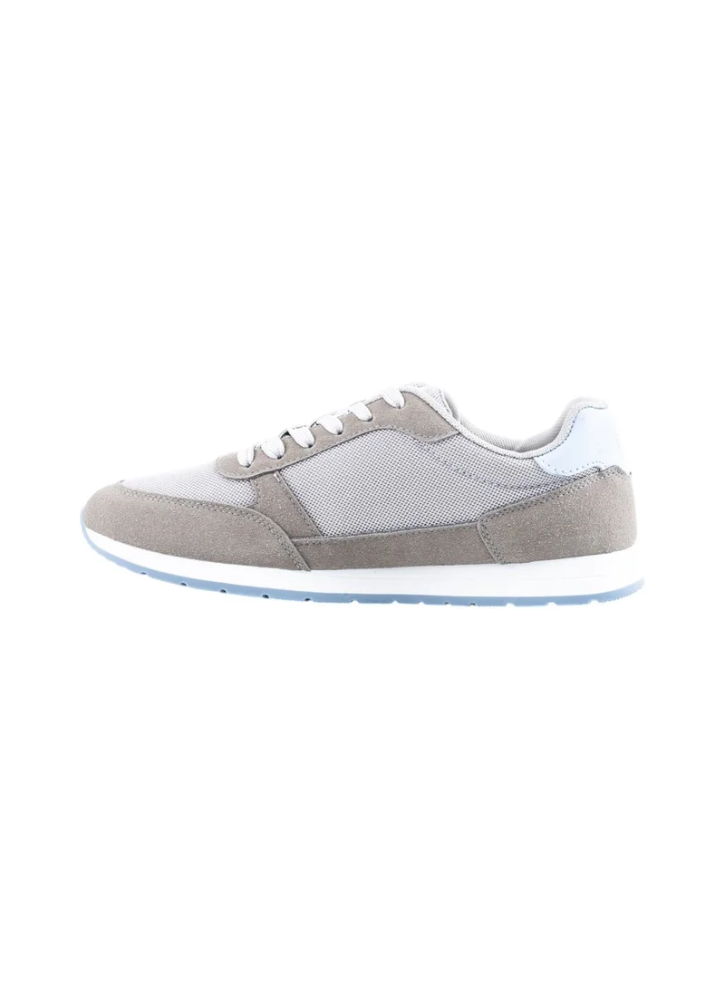 Bata Striped Lace-Up Low Top Sneakers