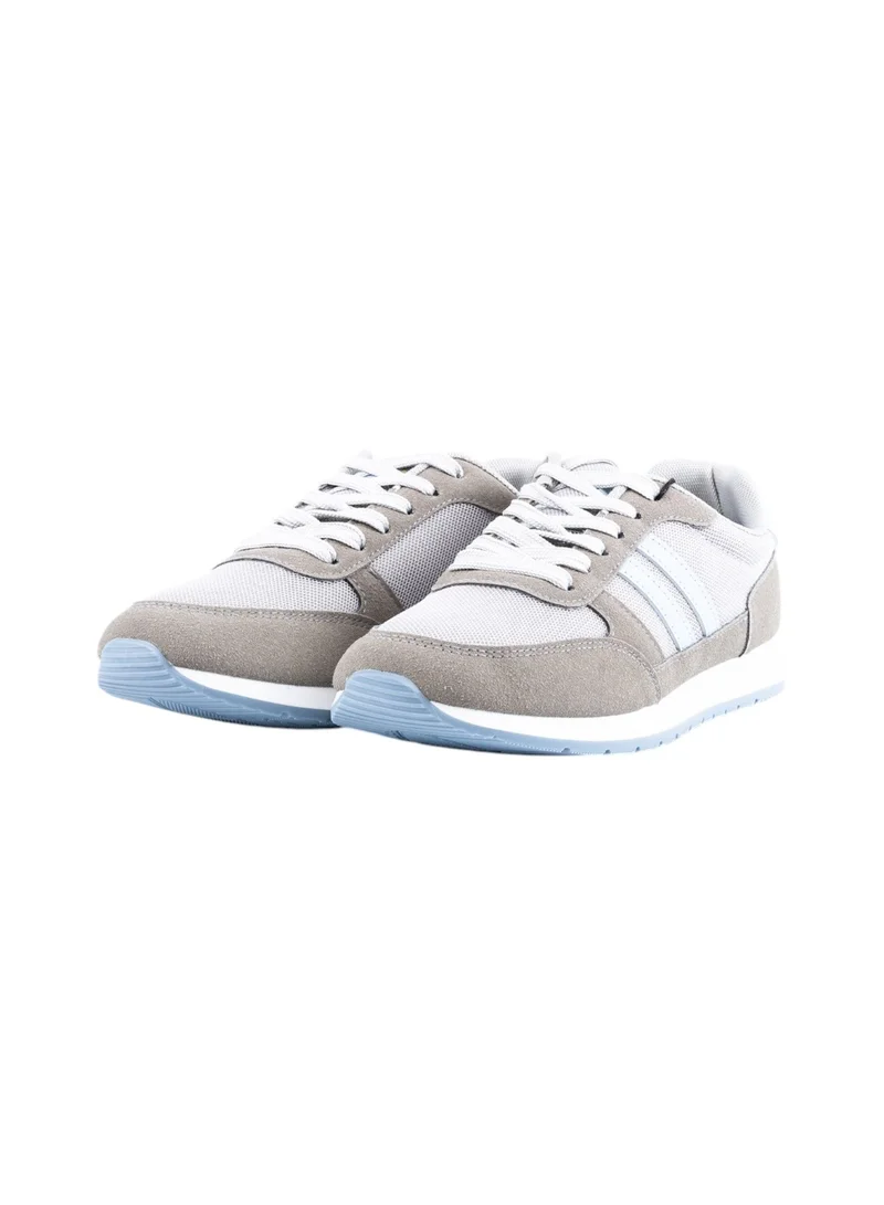 Bata Striped Lace-Up Low Top Sneakers