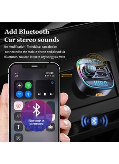 Generic Dual Display Voltage Detection for Car Bluetooth Charger Car MP3 Bluetooth Player Lossless Sound Quality USB Quick Charge  - Image 3