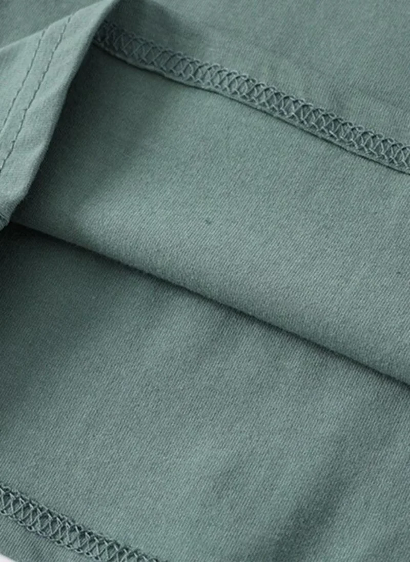 YUNIQEE Green Cotton Polo Collar T-shirt