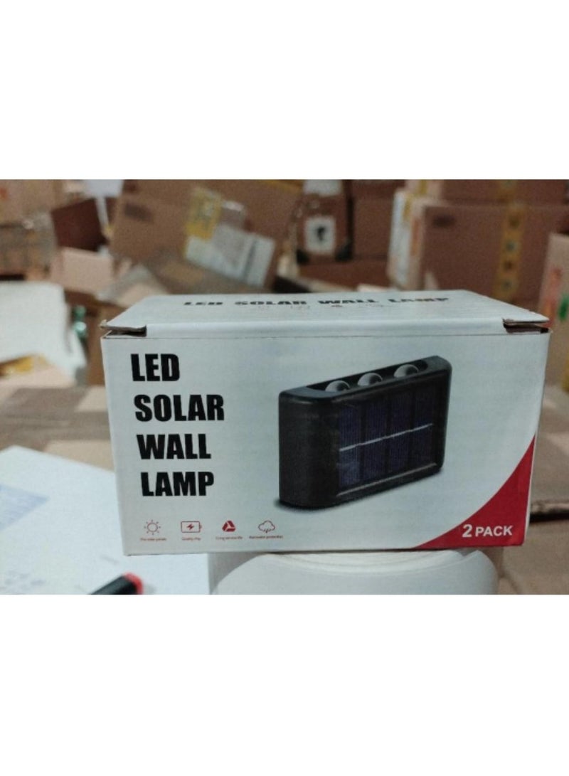 SOLAR Premium Solar Wall Lamp - Dual Illumination for Elegant Outdoor Ambience (Modern upper+lower LED glow | Weatherproof | Auto Dusk-to-Dawn)  - Image 2