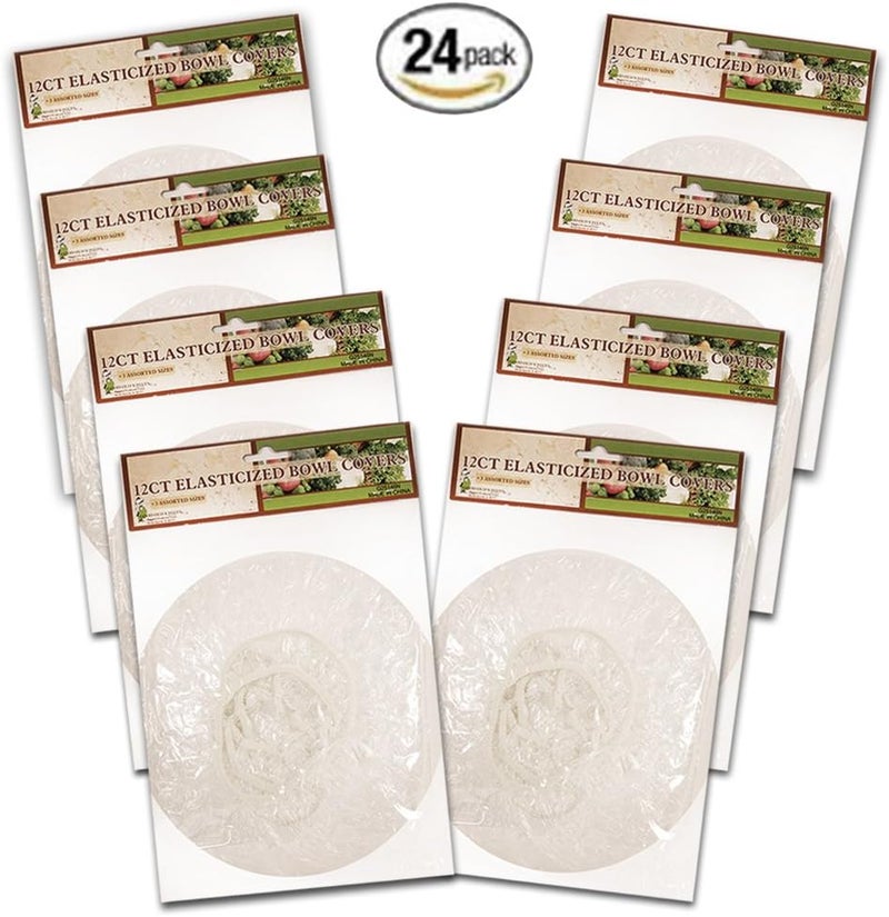 Good Old Values Set of 24 Reusable Elastic Bowl, Dish & Plate Covers - 3 Sizes by - Image 2