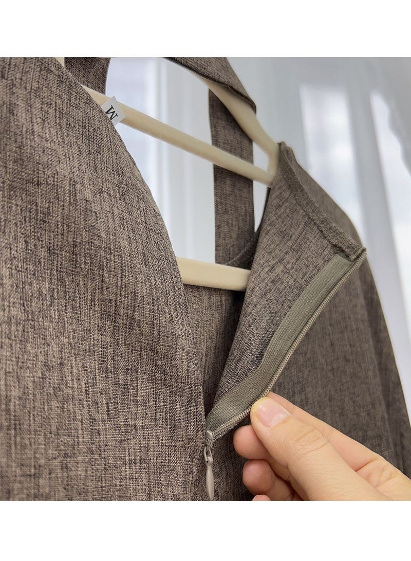 جيوان مطرز مسلم أبايا الأكمام الطويلة دبي فستان رداء تركي سحاب ماكسي ديس الملابسالنساء عيد - Image 5