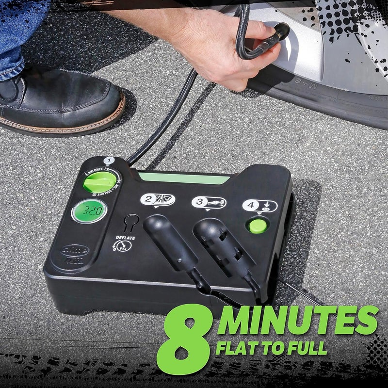 Slime 50123 Flat Tire Puncture Emergency Kit, Includes Sealant and Tire Inflator Pump, Digital, Suitable for Cars and Other Highway Vehicles, 8 Min Fix - Image 4