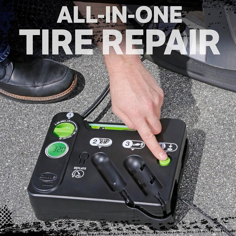 Slime 50123 Flat Tire Puncture Emergency Kit, Includes Sealant and Tire Inflator Pump, Digital, Suitable for Cars and Other Highway Vehicles, 8 Min Fix - Image 3