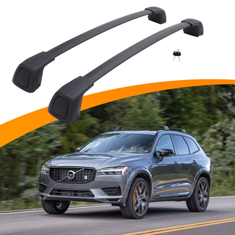 Snailfly Upgraded Cross Bars Fit for Volvo XC60 20182025 Lockable Roof Rack Crossbars Cargo Accessories