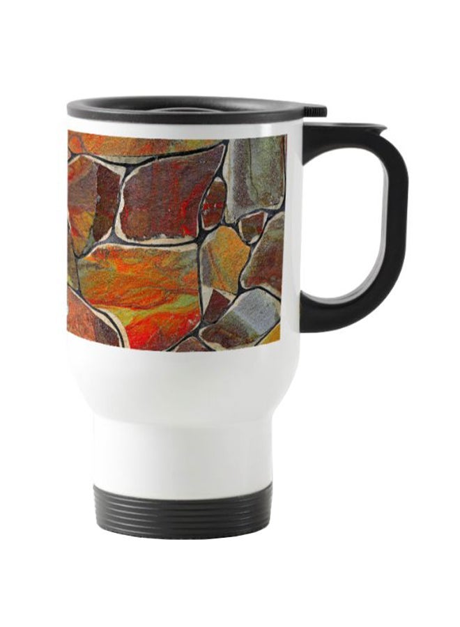 RYN Colored Rock Printed Travel Mug Multicolour 13centimeter