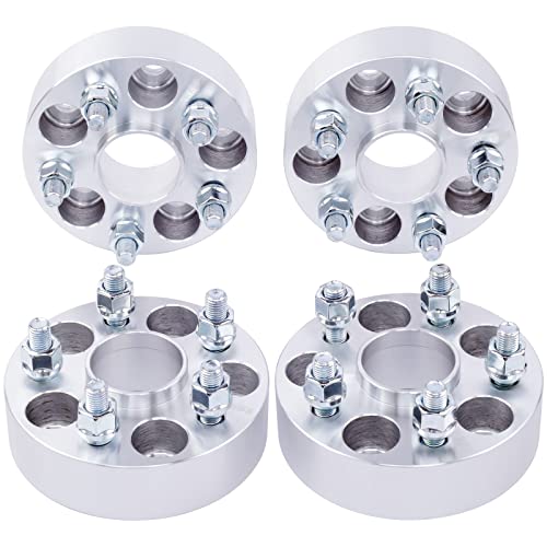 DCVAMOUS 4PC 5x4.5 Hubcentric Wheel Spacers 1.5 Inch with 12x1.5 Studs 67.1mm Hub Bore Compatible with Jeep Hyundai-Mazda 5 Lug 5x114.3 for 2006-2017 Compass | 2007-2017 Patriot |Escape Genesis Tucson - Image 1