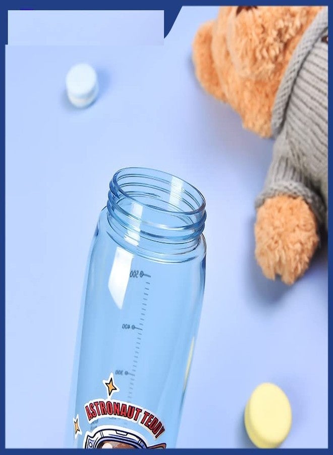 TEMSON Cute Water Bottle with Sipper, Water Bottle for Kids, Sipper Bottle for Kids - Anti-Leak Cartoon Kids Water Bottle for Kids (630 ML)(3842 L-1) (Blue) - Image 3