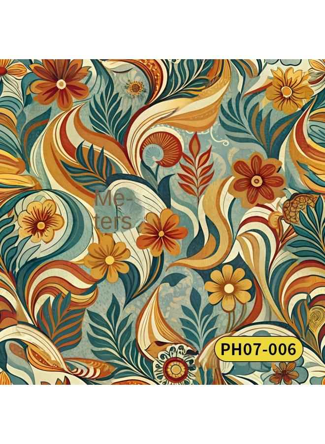 Bluejw Retro American Style Warm Fresh Plant Flower Wallpaper Ins Style Atmosphere Wallpaper Bedroom Self-adhesive Wallpap - Image 1