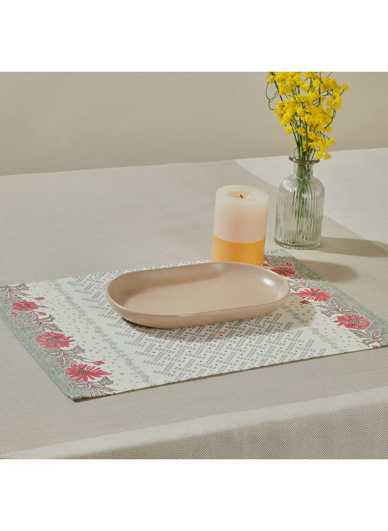 Fabindia Fabindia Multi Coloured Adira Cotton Printed Mat (2101449001)  - Image 1
