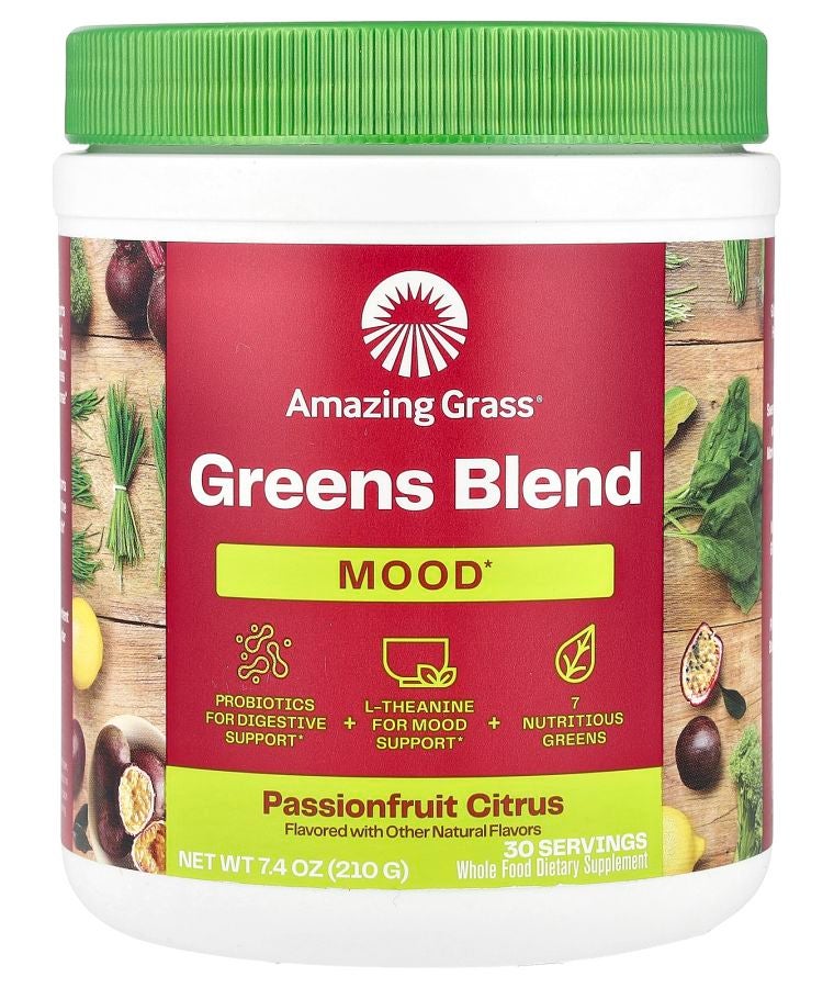 Greens Blend Mood Passionfruit Citrus 7.4 oz (210 g)