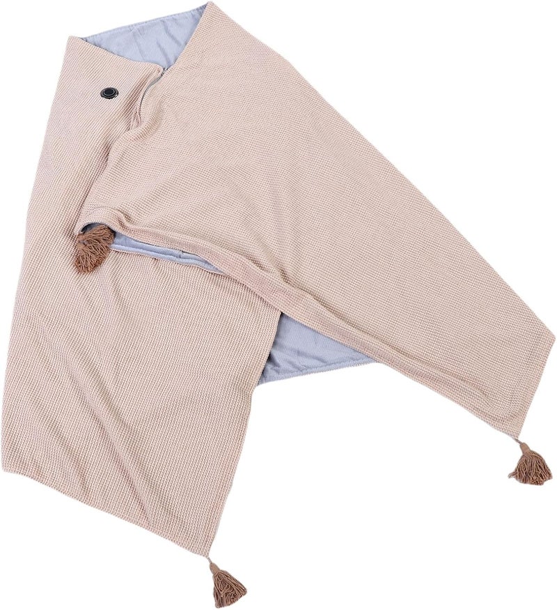 Heated Blanket, Double Sided Knitted Fabric with Waffle Fleece, 3 Temp Settings 45C 55C 65C, 9 Zone Heating, Machine Washable, with USB Port, for Home Office Movie Nights - Image 3