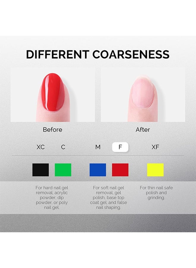 JS 10 Pcs Nail Drill Bits Set, 3/32 Inch Diamond Cuticle Nail Bits Kit for Nail Drill E-File, Manicure Pedicure Remover Tools for Acrylic Gel Nails, Salon Home Nail Care Supplies - Image 5