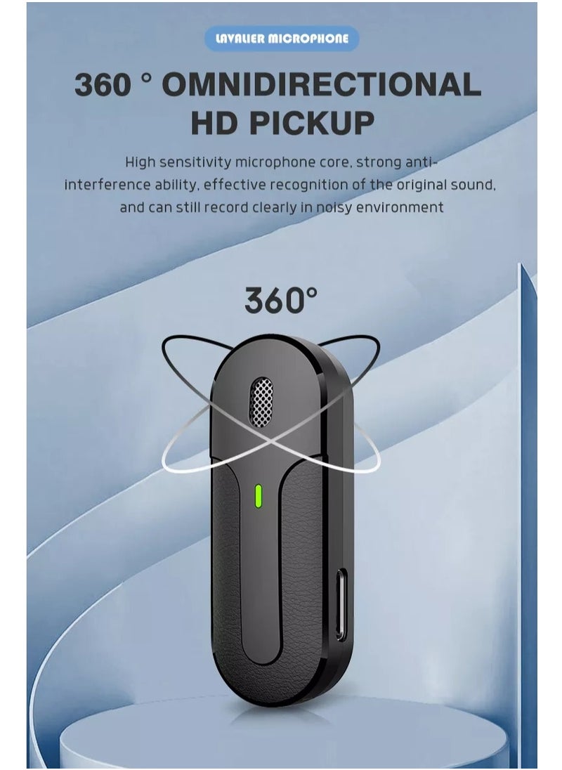 Generic - Wireless Microphone for Iphone with charging box, 2-in-1 Plug-Play Microphone, 20m Transmission Range - Image 1