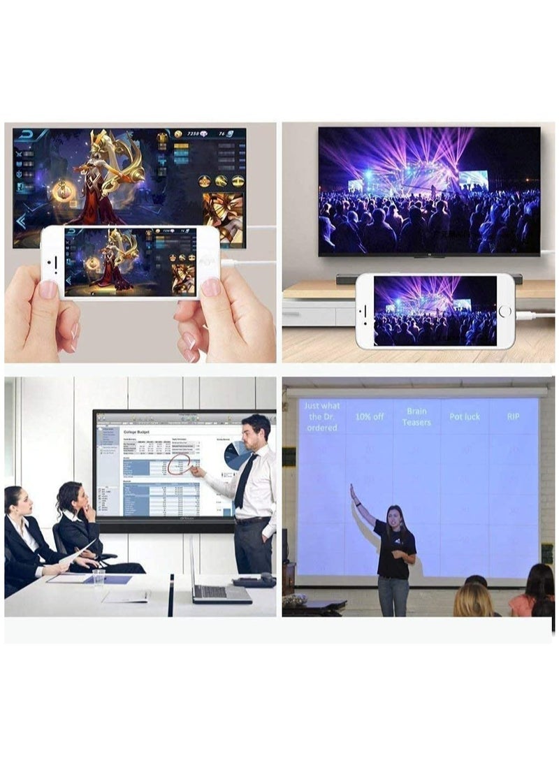 ELTRAZONE [Apple MFi Certified] Lightning to HDMI Digital AV Adapter,1080P Video & Audio Sync Screen Converter AV Adapter with Charging Port for iPhone HDMI Converter to HD TV/Projector - Image 4