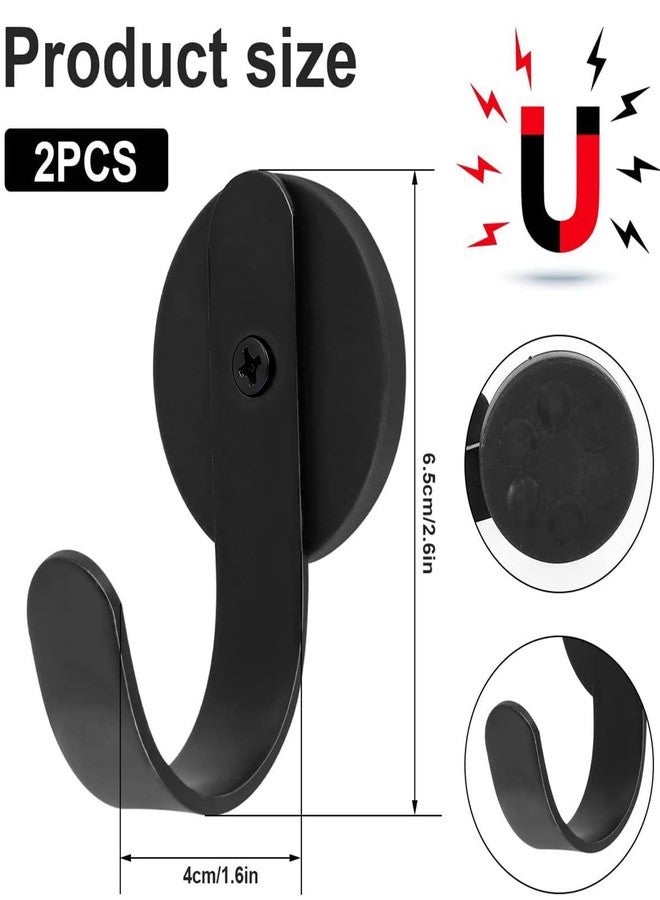Linwnil 2 Pack Magnetic Wreath Hanger Wreath Holder Wreath Hanger Hook for Metal Front Door for Christmas Decorations - Image 2